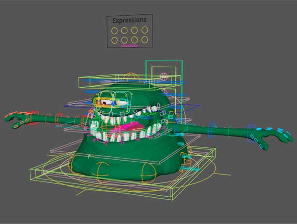Blobby Character Rig blobby outsource character rig