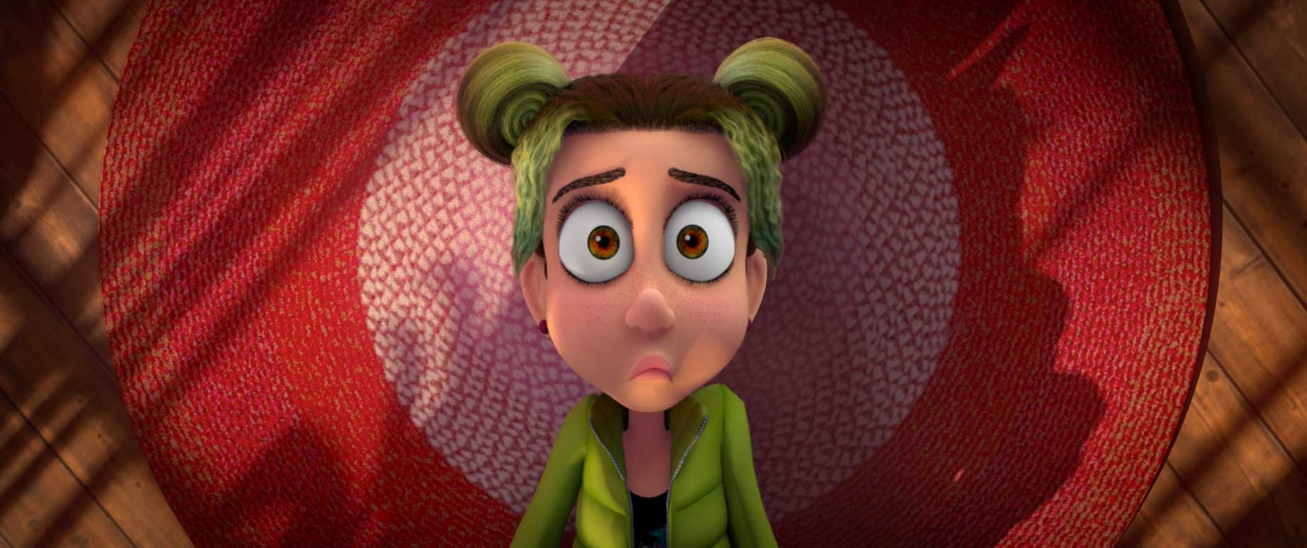 Daphnee character with surprised facial expression
